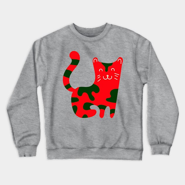 Scary Cat Crewneck Sweatshirt by ananitra